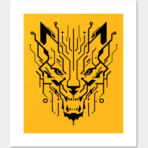 Digital Wolf Wall Art by LAckas